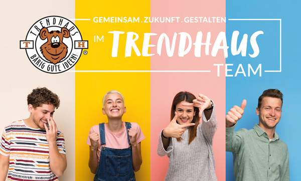 Gruppen Foto mit Trendhaus Logo - Komm ins Trendhaus Team!